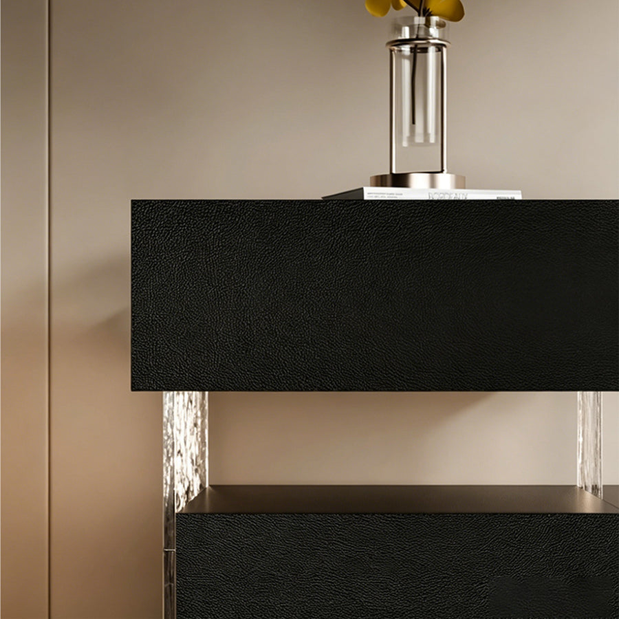 Ibarra Bedside Table With Storage & Light Strip