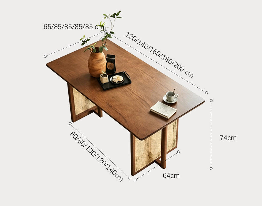Isla Dining Table front view as a dining table uk