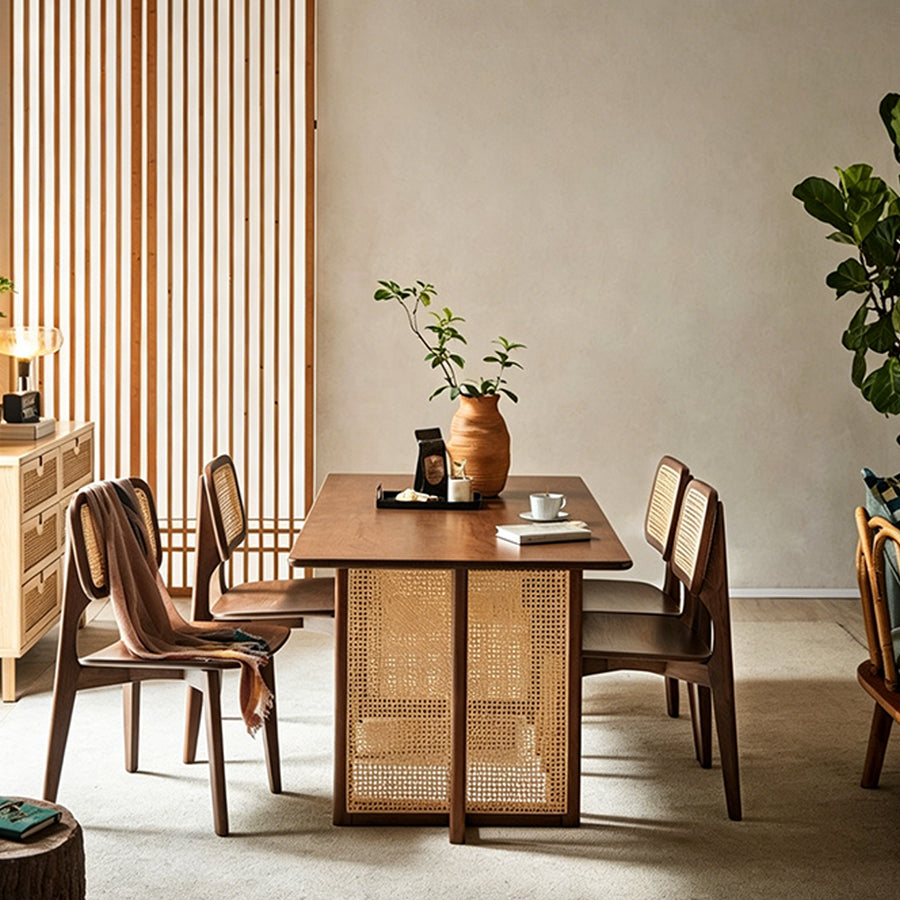 Isla Dining Table detail showing table finish and proportions