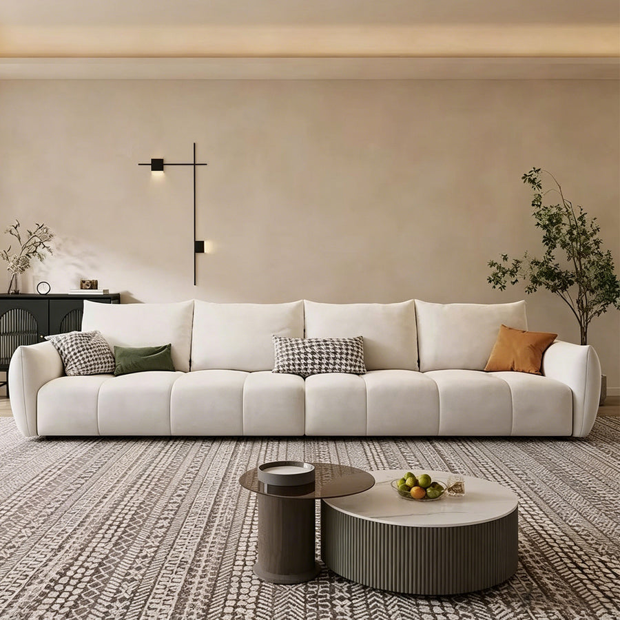 Jasper Two Seater Sofa, Velvet upholstery and cushion detail