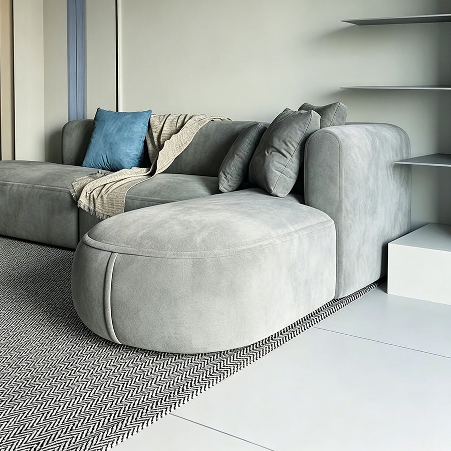Isolde Three Seater Corner Sofa close-up detail and upholstery finish
