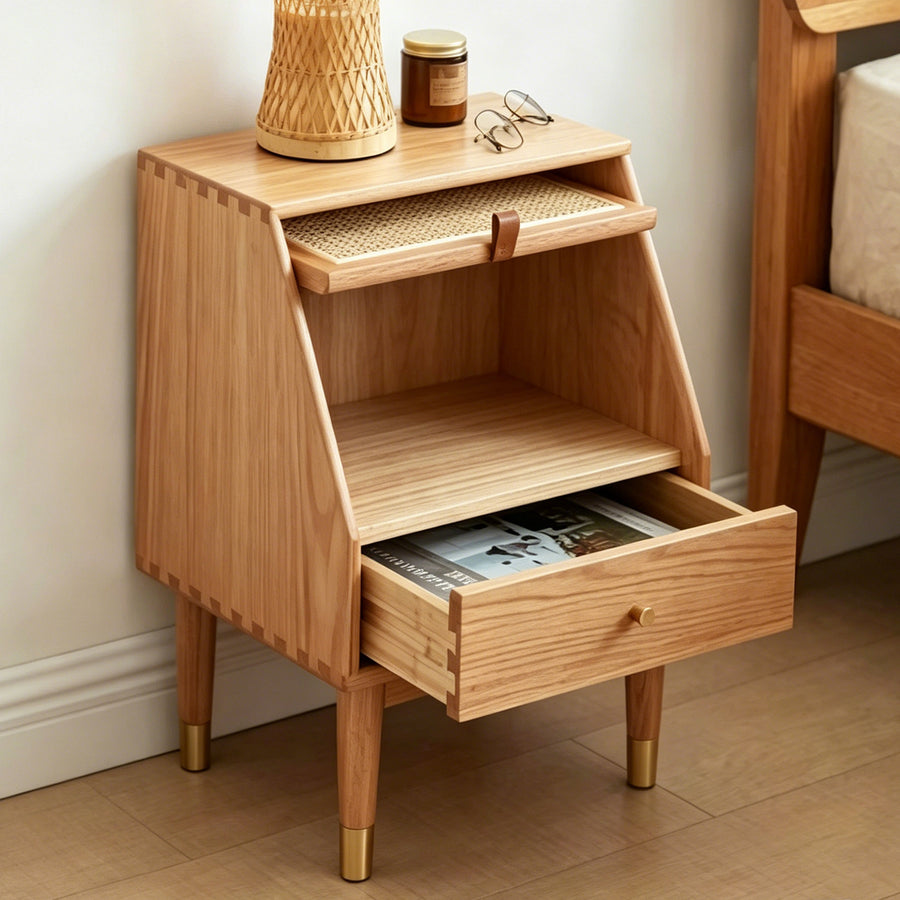 Izabella Bedside Table, Oak
