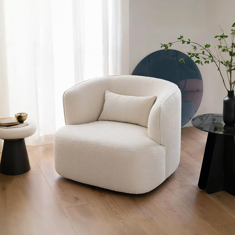Jaotoo Armchair, Velvet, Boucle - accent chair UK
