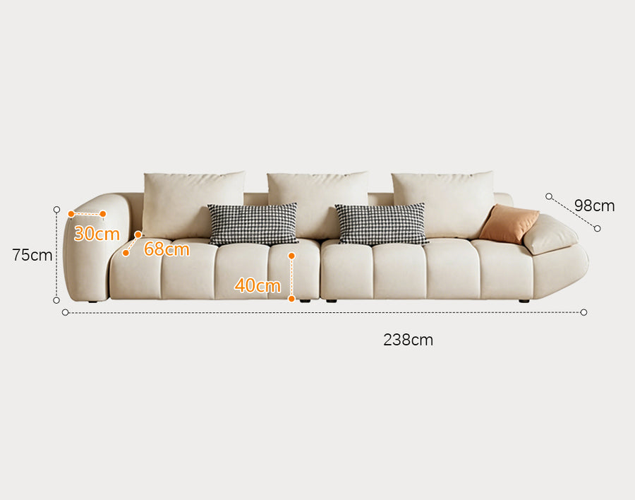 Jessie Three Seater Sofa, Velvet