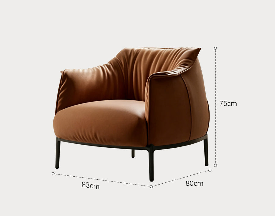 Joseph Armchair, Leather styled for for living room
