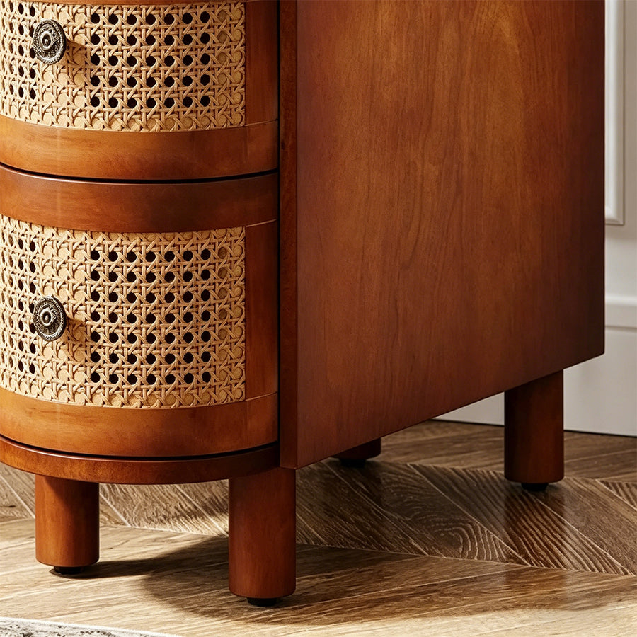 Josephine Rattan Side Table in a modern UK home