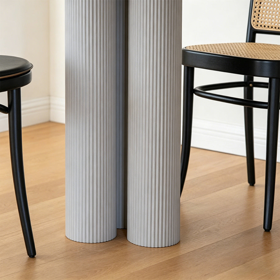 Julia Round Dining Table front view as a dining table uk
