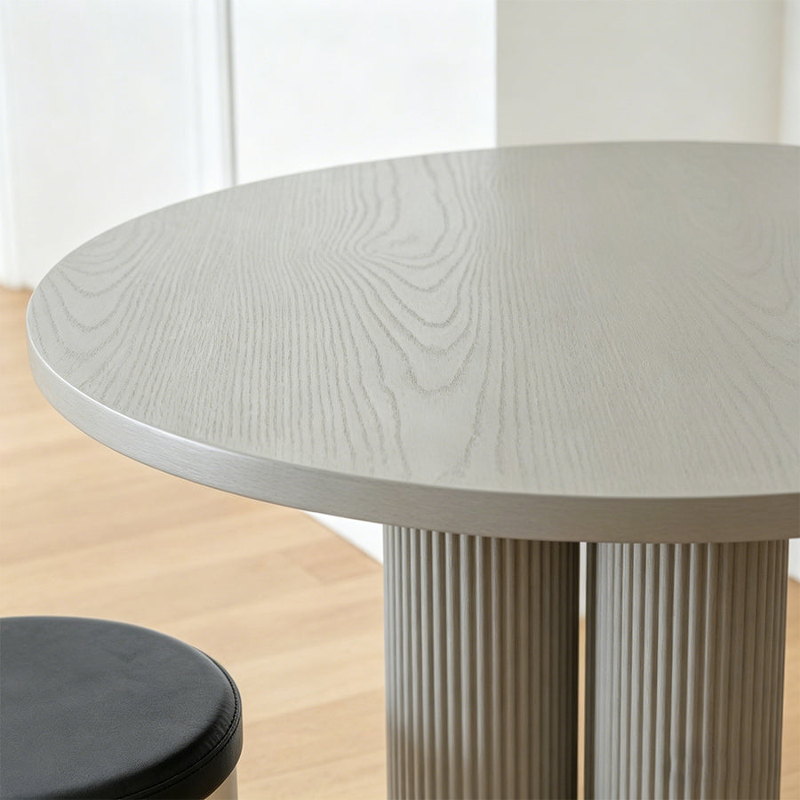 Julia Round Dining Table lifestyle view with mango wood dining table round