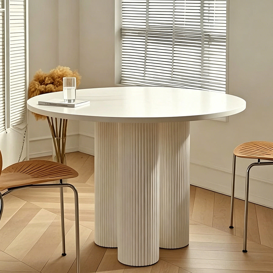 Julia Round Dining Table front view as a modern dining table
