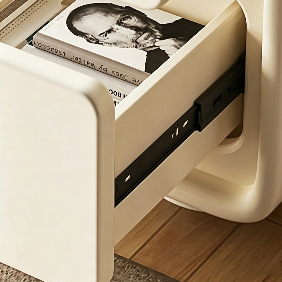 Julieta Bedside Table, Cream