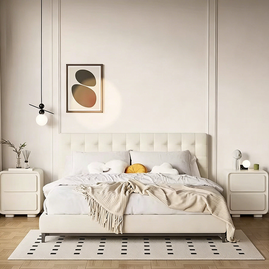 Julieta Bedside Table, Cream