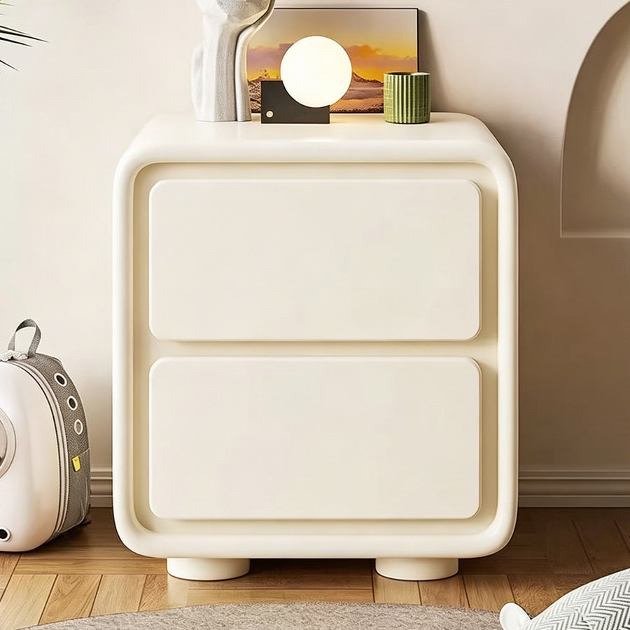Julieta Bedside Table, Cream