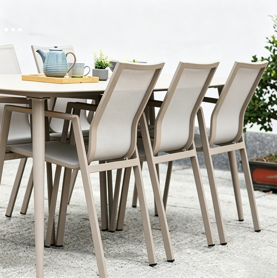 Kaitlyn Outdoor Dining Chair Table Set, Small Outdoor Table in a modern UK home