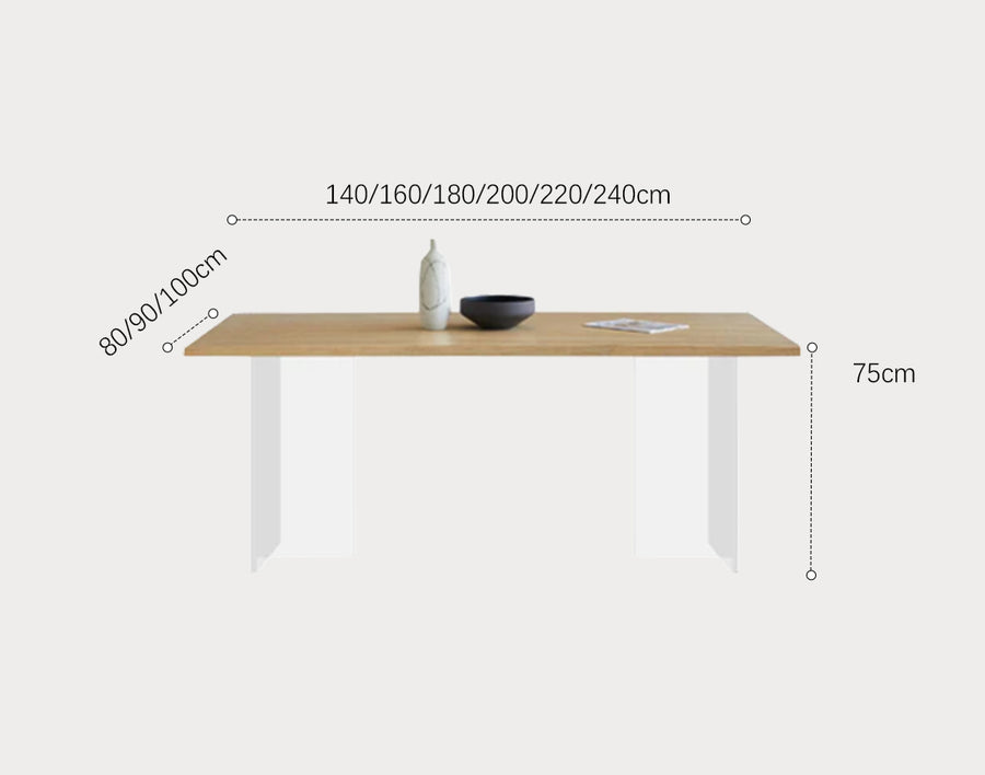 Kamaria Dining Table lifestyle view with dining table glass wood