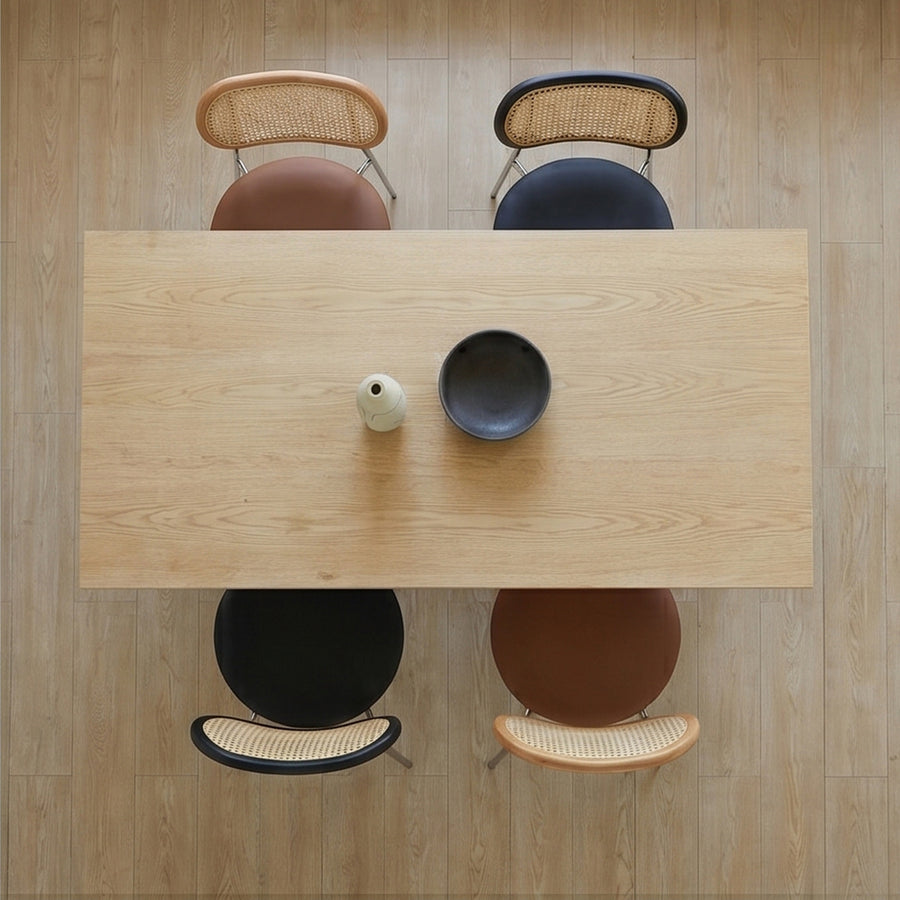 Kamaria Dining Table detail showing table finish and proportions