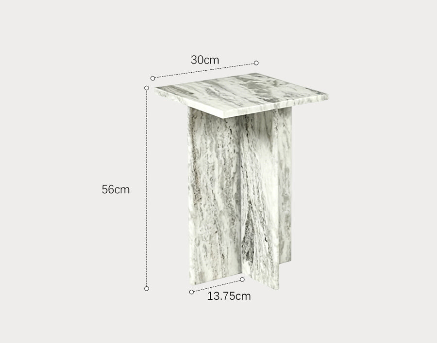 Karamchand Small Side Table, Marble