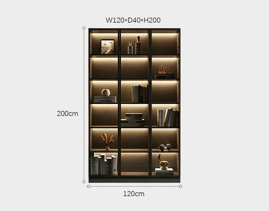 Kaufmann Wine Cabinet With Glass Door, Cabinet