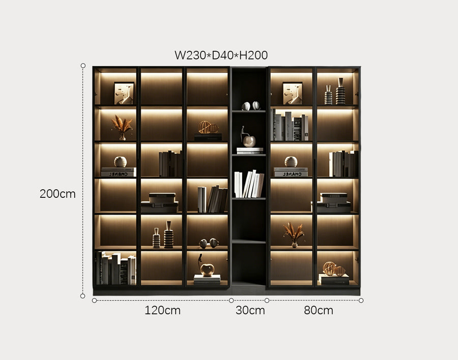 Kaufmann Wine Cabinet With Glass Door, With Scratches, 120CM (Display) - glass wine cabinet UK