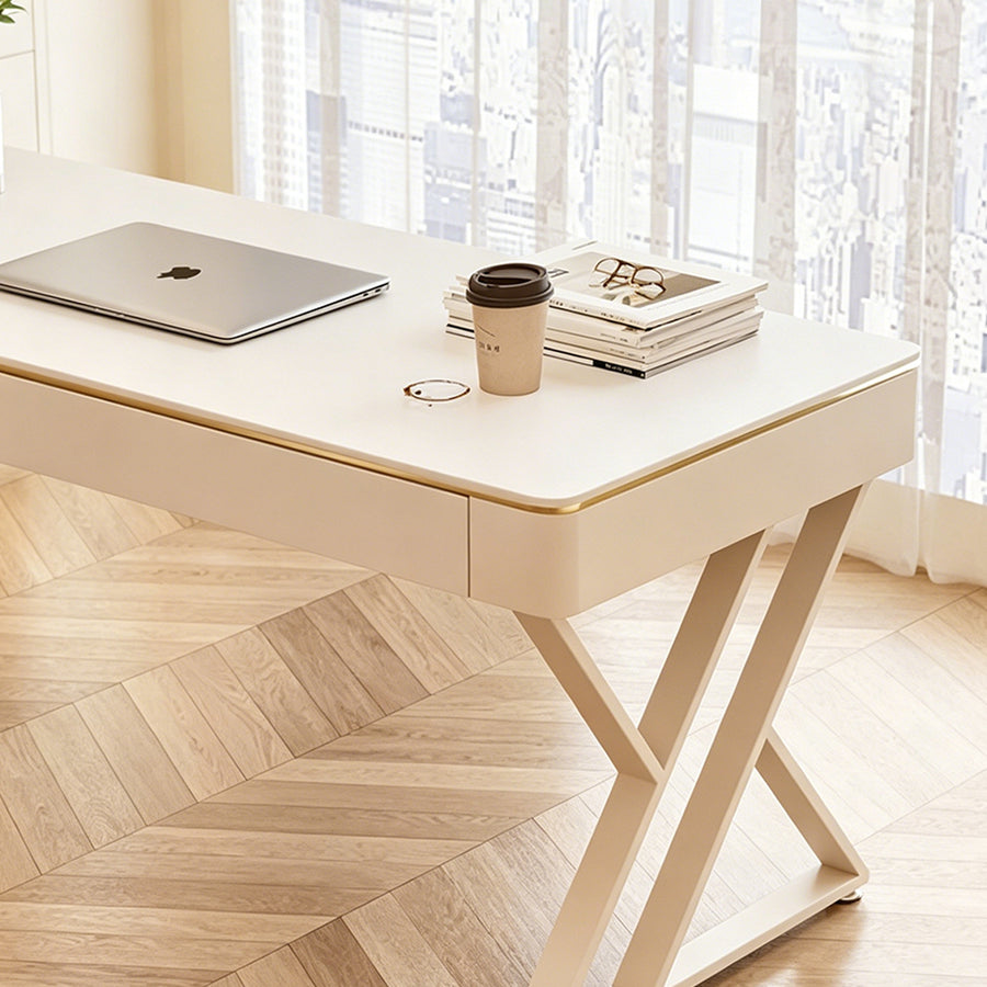 Kelly Office Desk, Sintered Stone