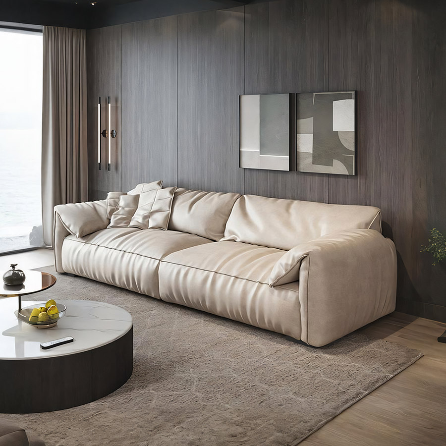 Kirk Two Seater Sofa, Leathaire for modern UK living room