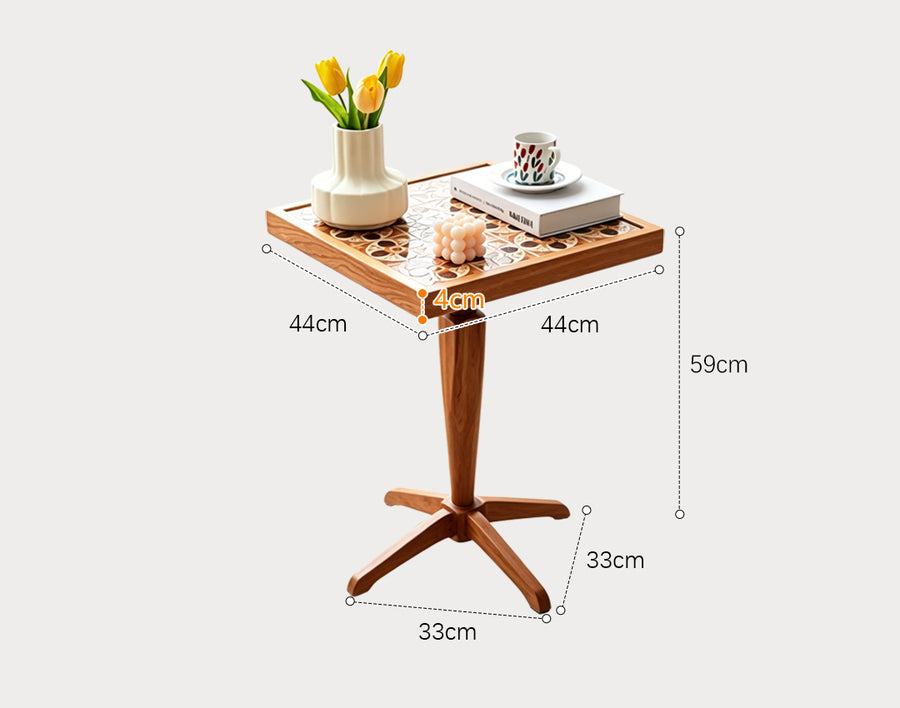 Kitty Side Table, Cherry Wood