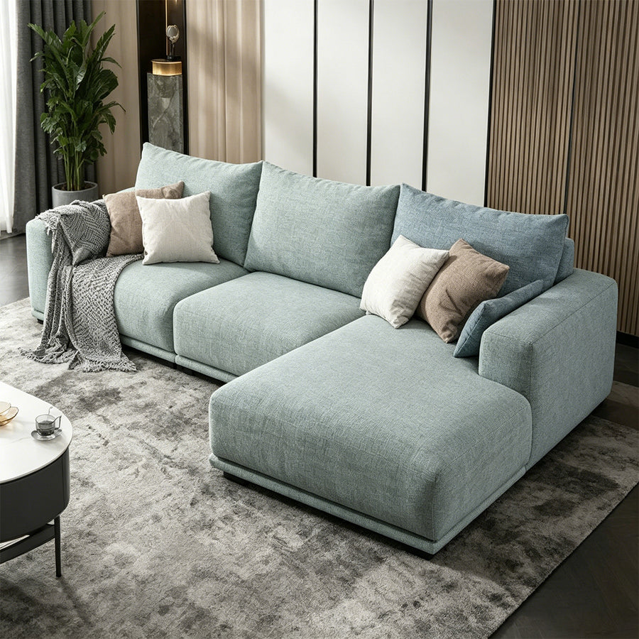 Koch Two Seater Sofa, Three Seater Sofa, Linen compact living room seating idea