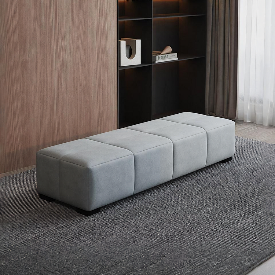 LA23 Bench Storage, Velvet - velvet bench UK