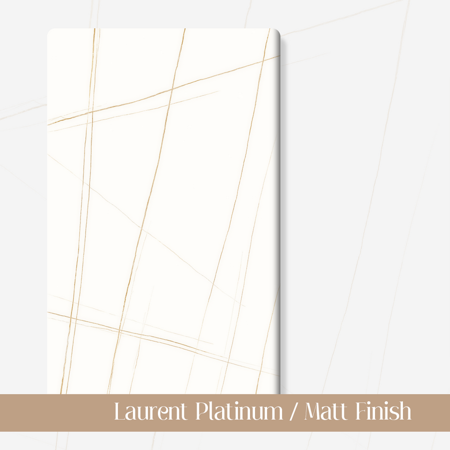 Laurent Platinum _ Matt Finish (Sintered Stone) - modern furniture UK