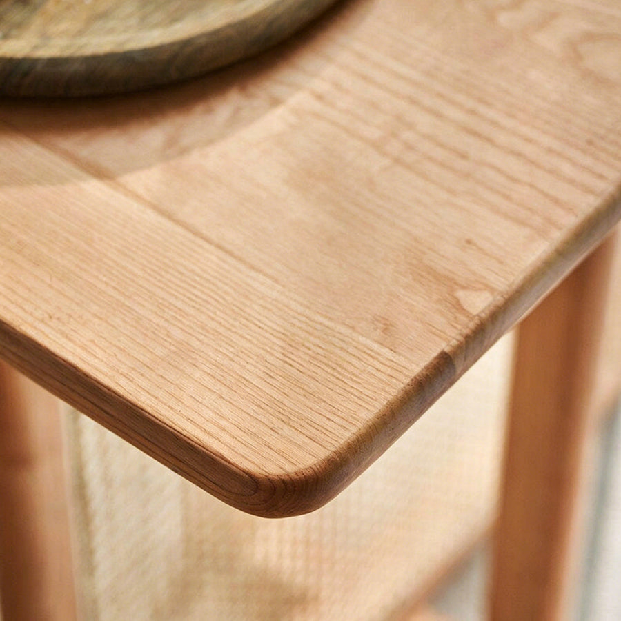 Leocadia Solid Wood Dining Table front view as a dining table uk