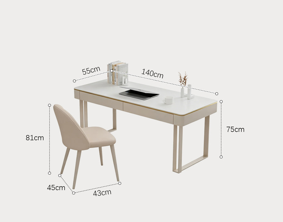 Lucien Office Desk, White