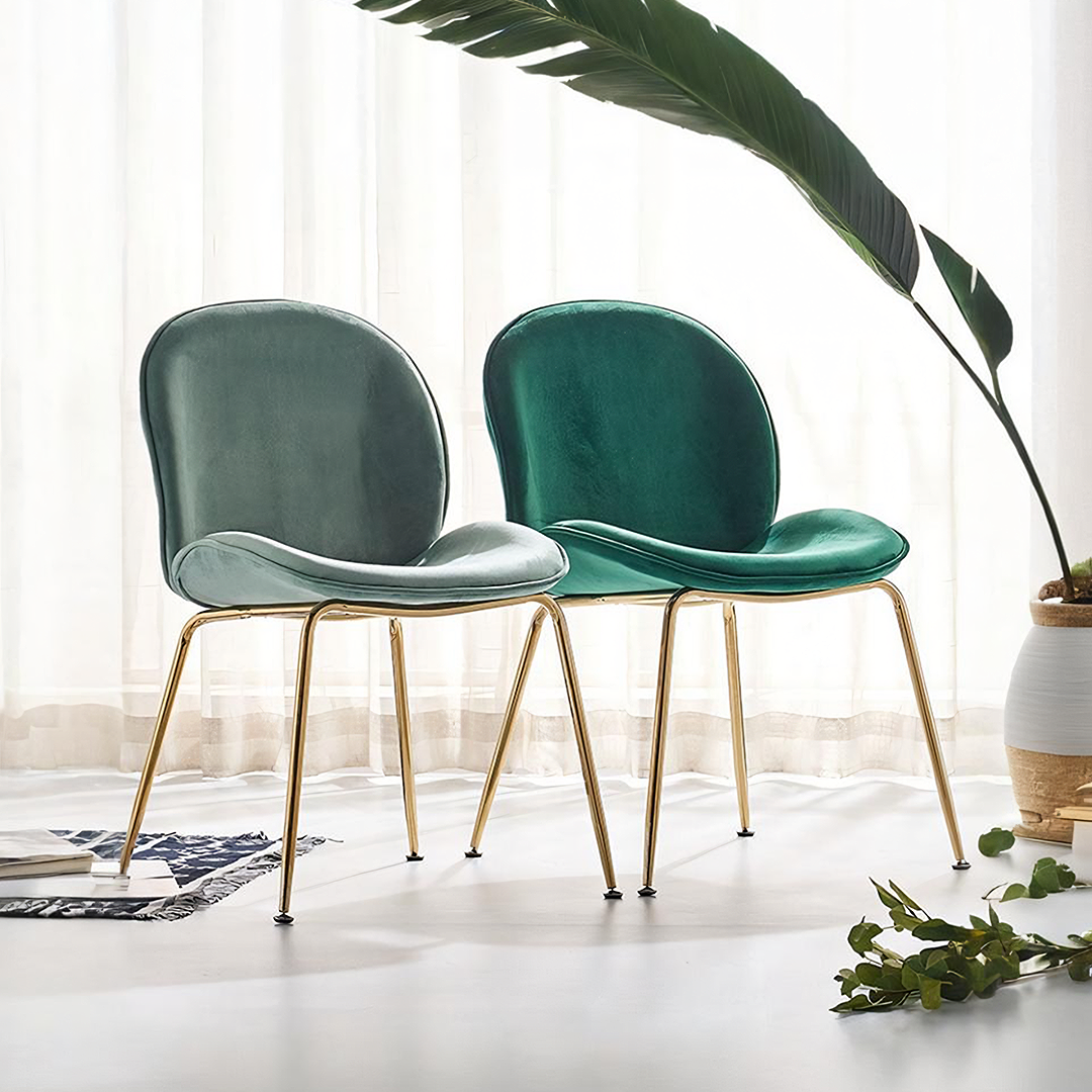 Lule Dining Chair, Gold Legs-Ritconcept-Rit Concept