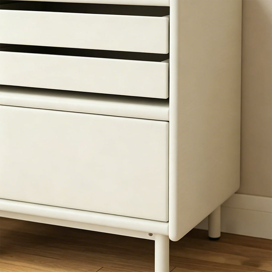 Luna Bedside Table Storage, Cream - Rit Concept