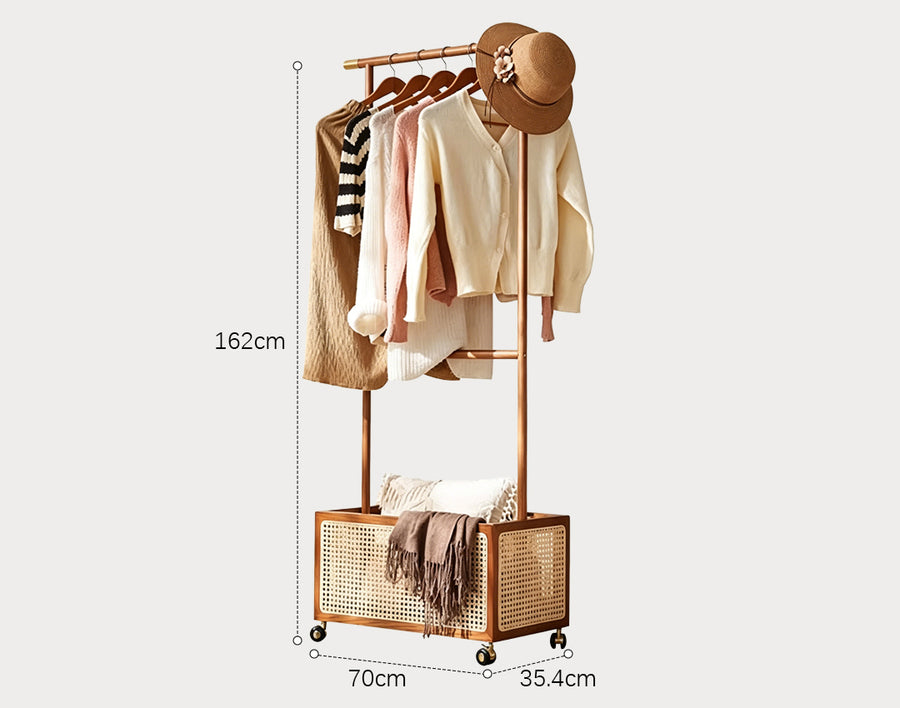 Madeline Coat Rack, Wood styled for furniture for living room