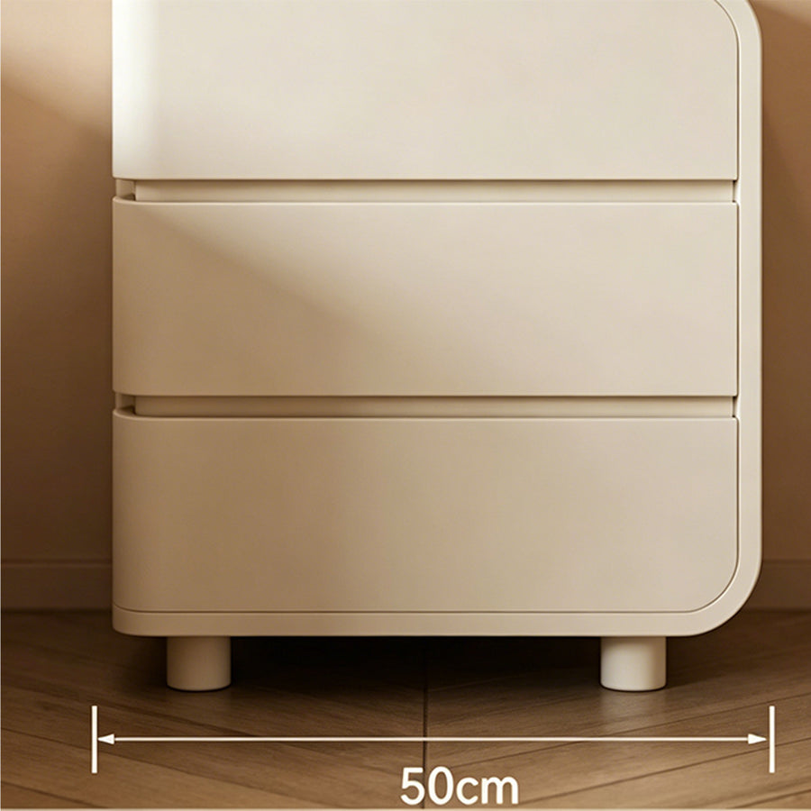 Meg Bedside Table, Cream