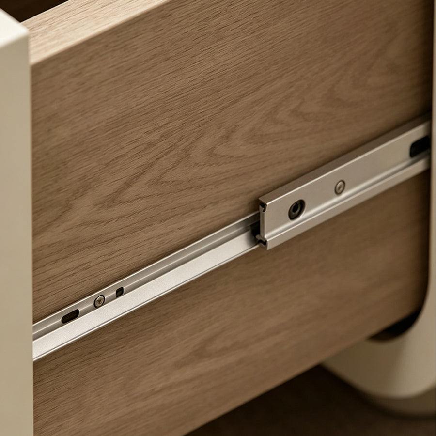 Meg Bedside Table, Cream