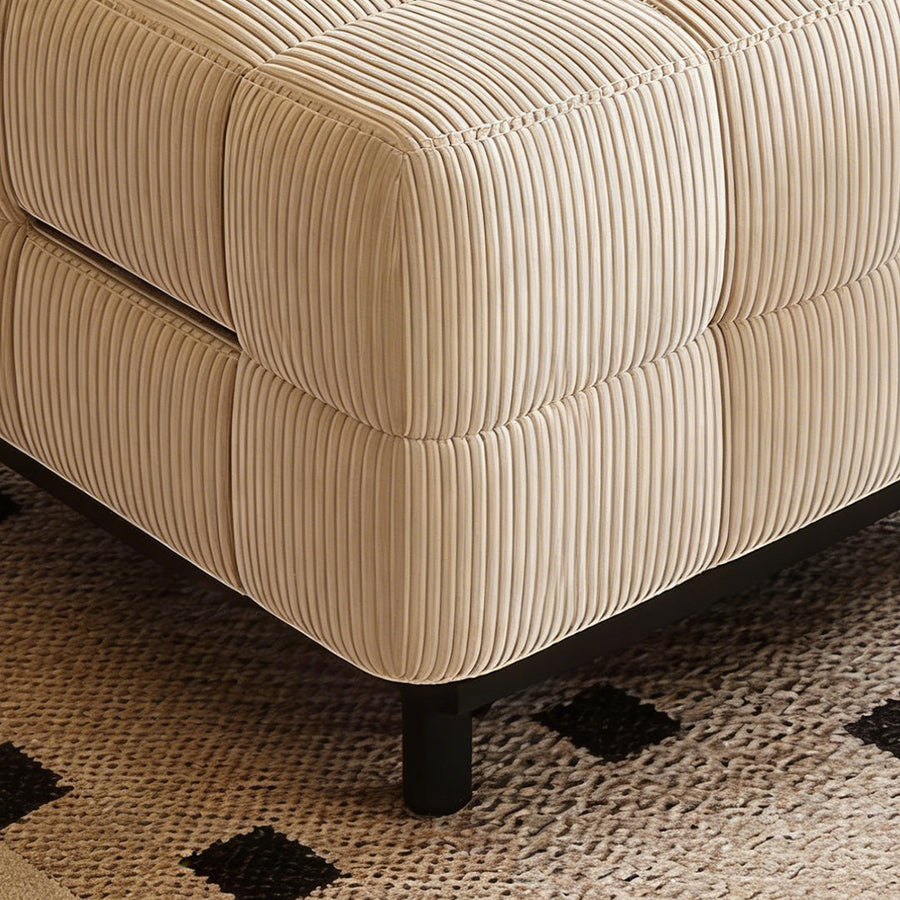 Mendez Single Sofa Bed, Two Seater Sofa Bed, Corduroy sofa bed detail for modern UK homes
