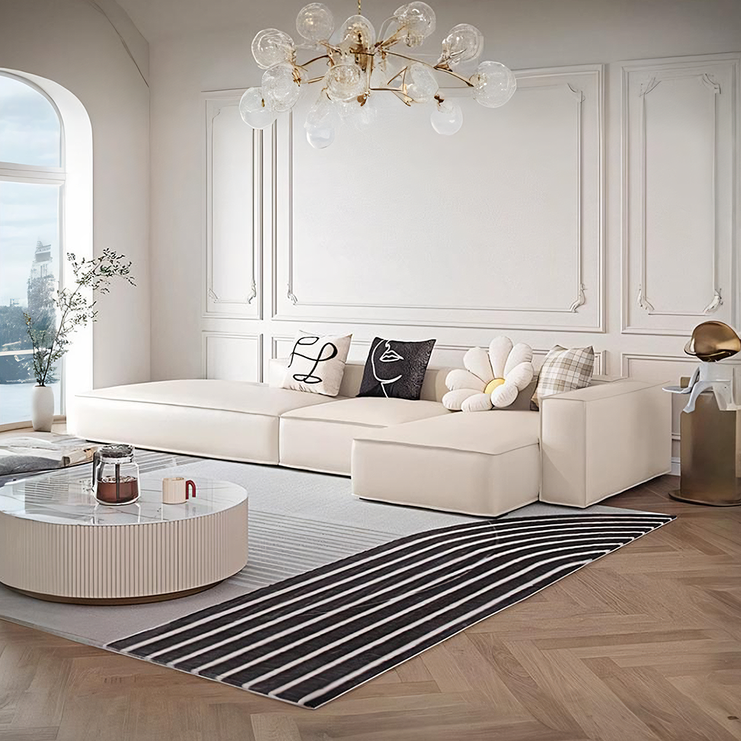 Milton Two Seater Sofa, Four Seater Corner Sofa, Leathaire lifestyle view with two seater sofa faux leather