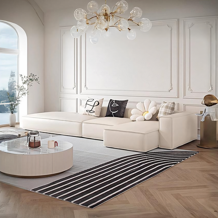 Milton Two Seater Sofa, Four Seater Corner Sofa, Leathaire lifestyle view with two seater sofa faux leather