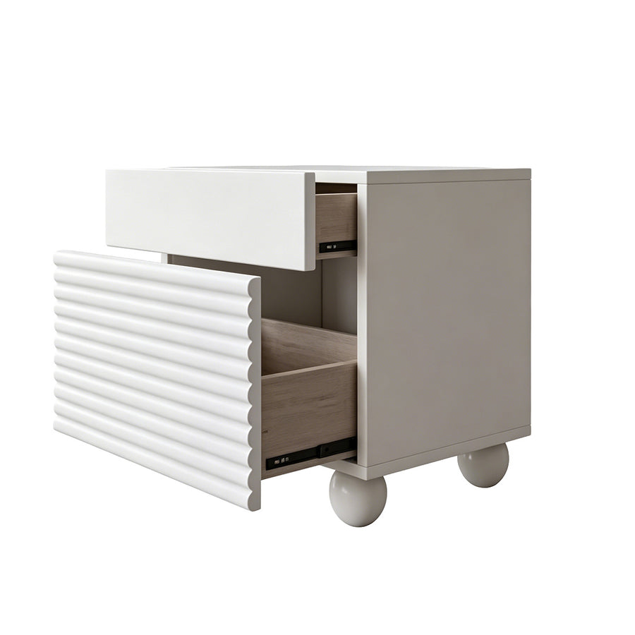 Minnie Bedside Table, Cream
