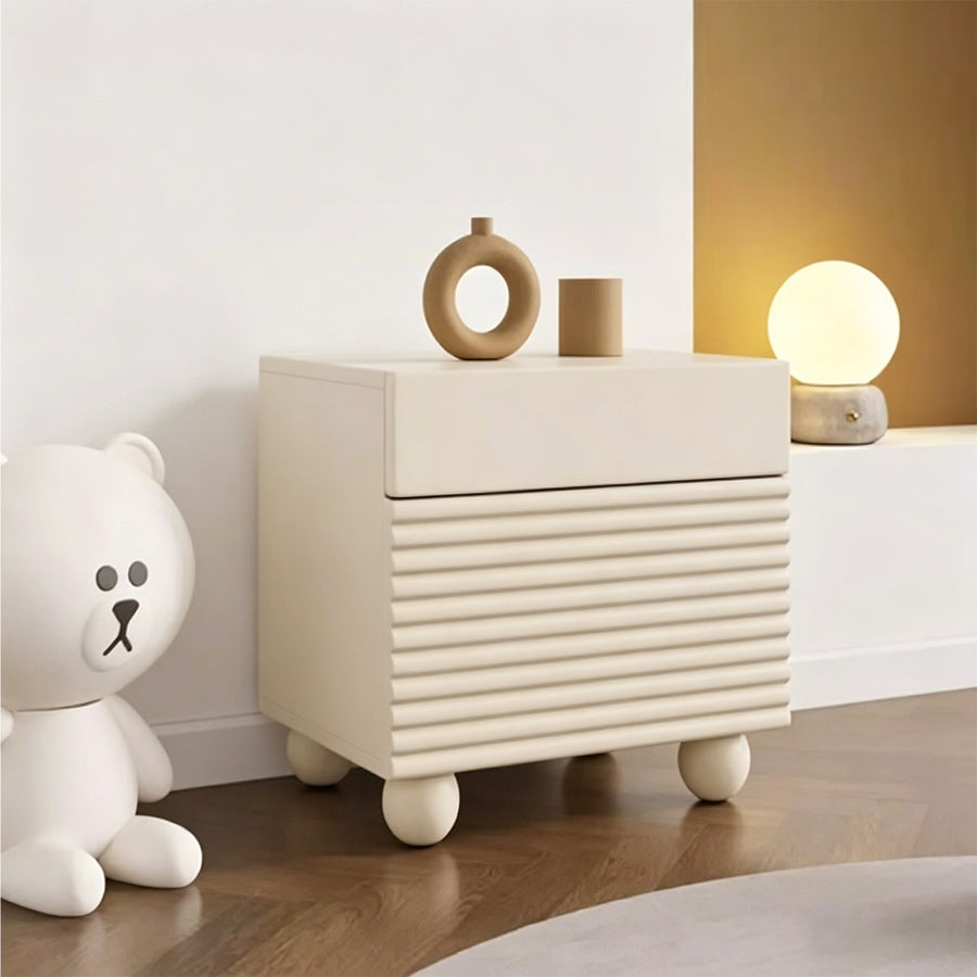 Minnie Bedside Table, Cream