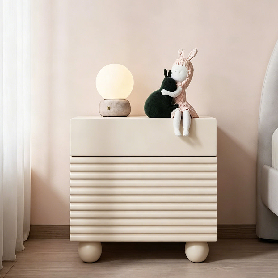 Minnie Bedside Table, Cream