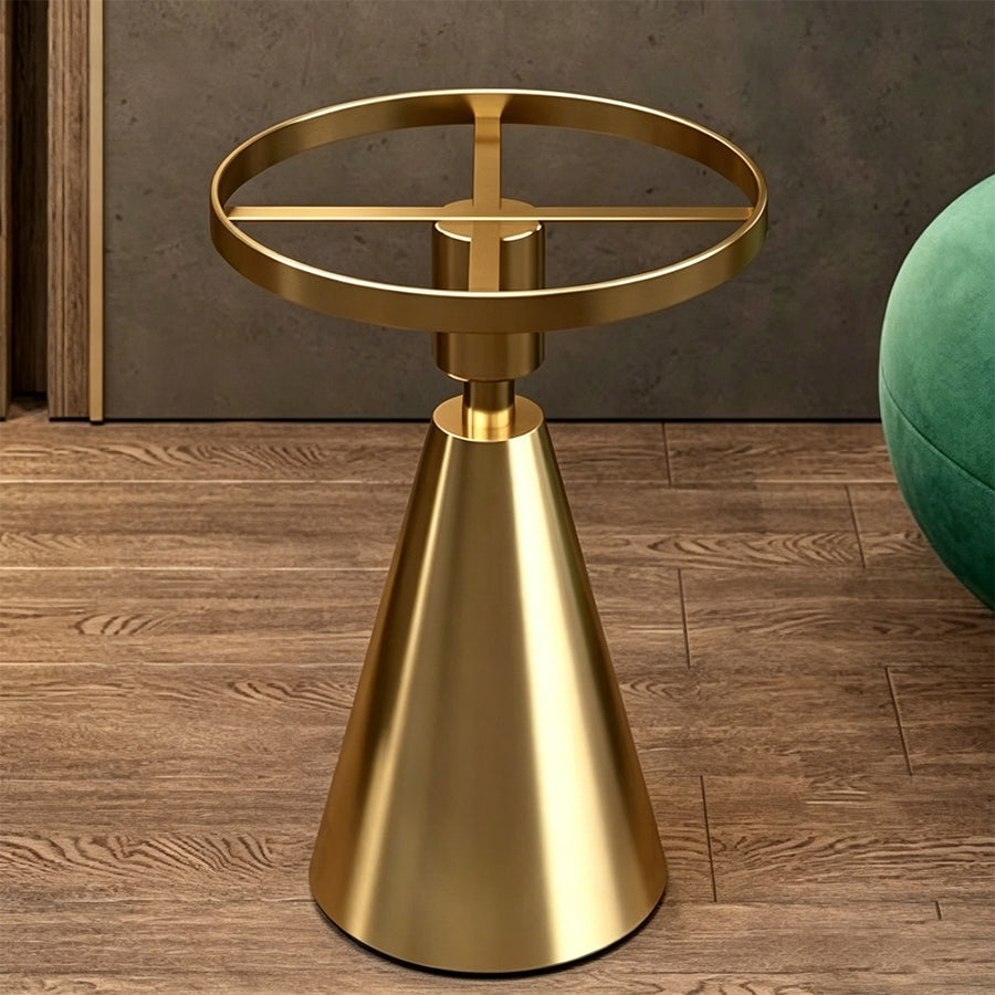 Modern Side Table, Black/ Gold