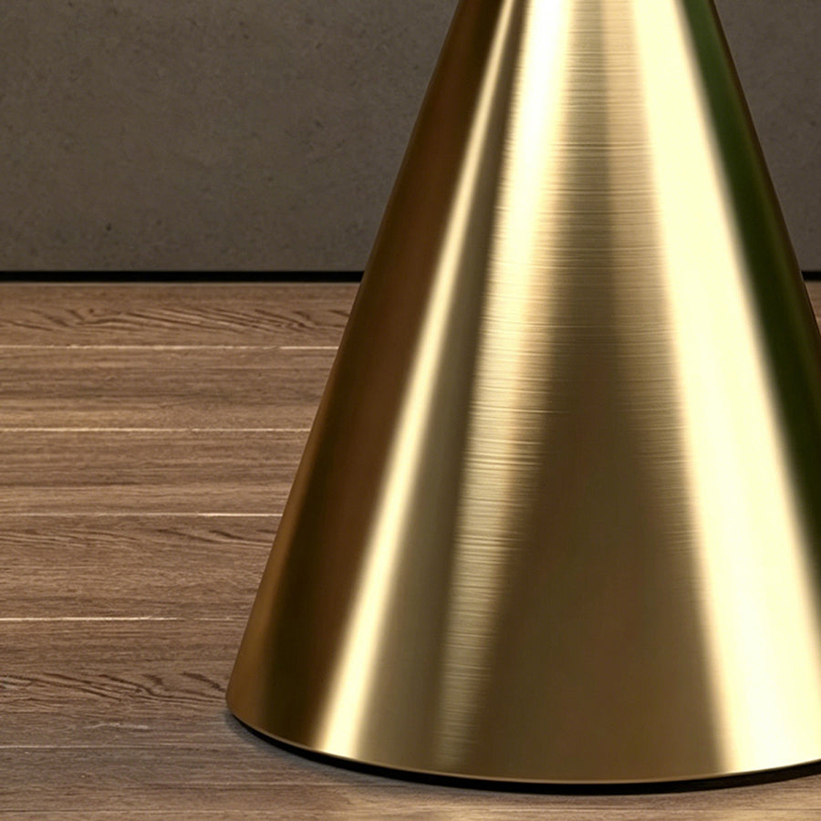 Modern Side Table, Black/ Gold