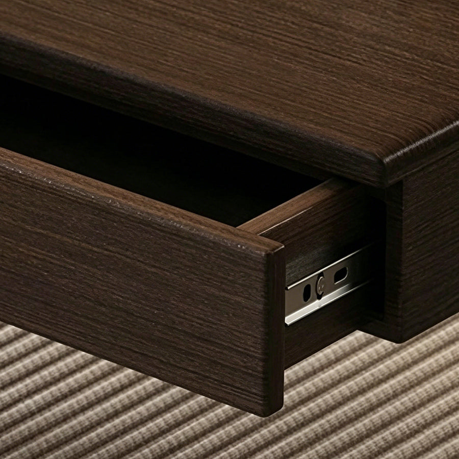 Moreno Electric Standing Office Desk With Storage, Solid Wood