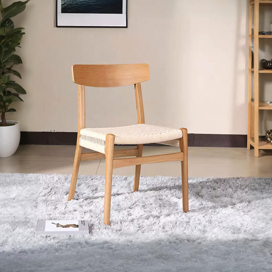Nadine Rattan Dining Chair, Ash - nadine rattan dining chair UK