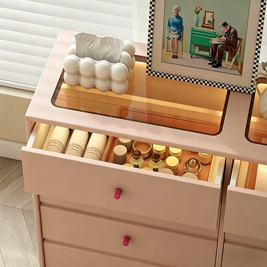 Nair Corner Dressing Table With LED Mirror, Macaroon Colour product image 12