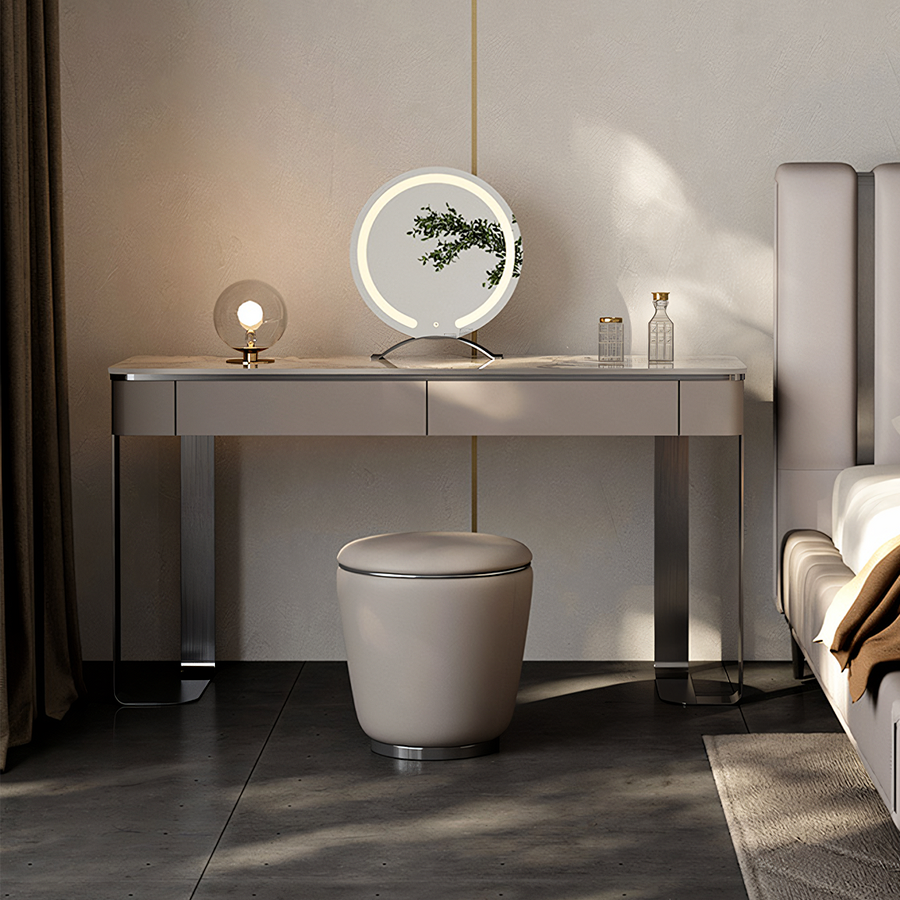 Napier Dressing Table With LED Mirror for modern UK living room