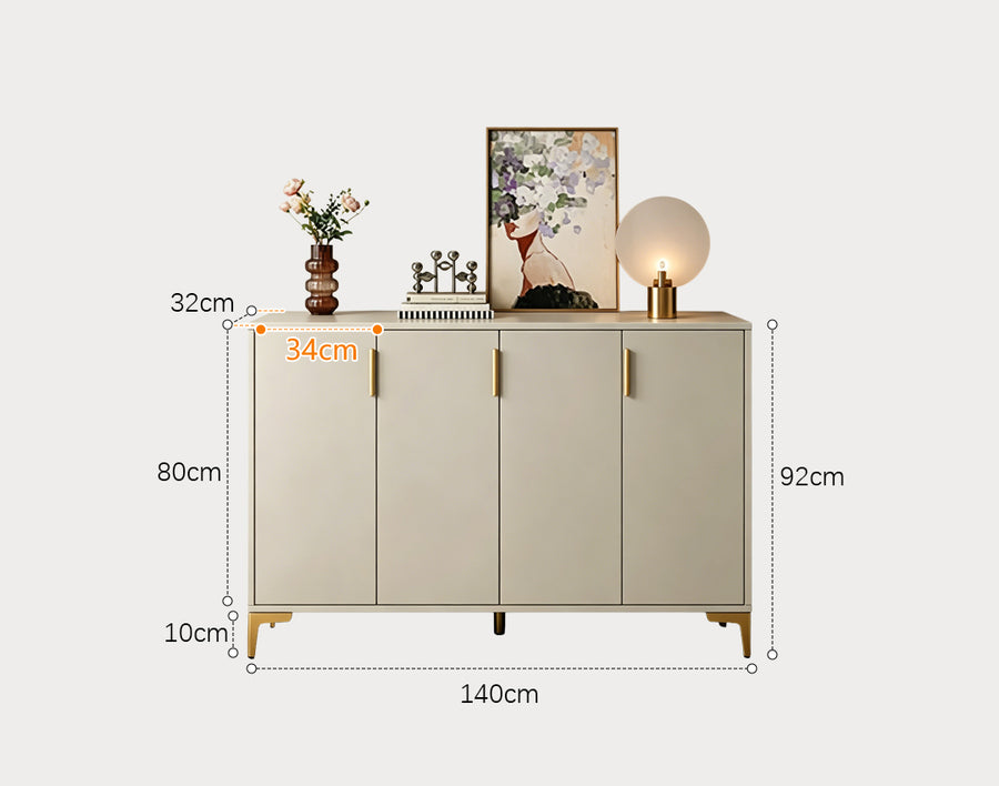 Neriah Shoe Storage, Beige styled for narrow shoe storage cabinet