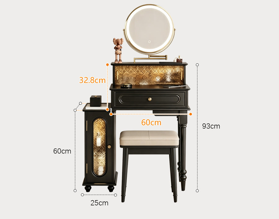 Nguyen Dressing Table With Side Cabinet & LED Mirror product image 9