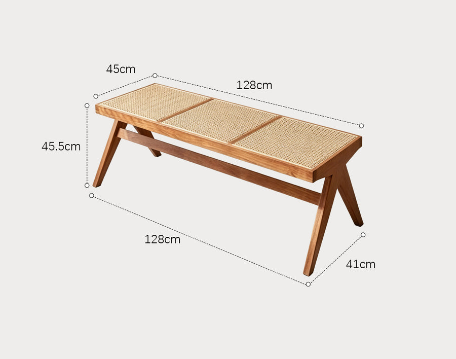 Noah Rattan Bench, Wood